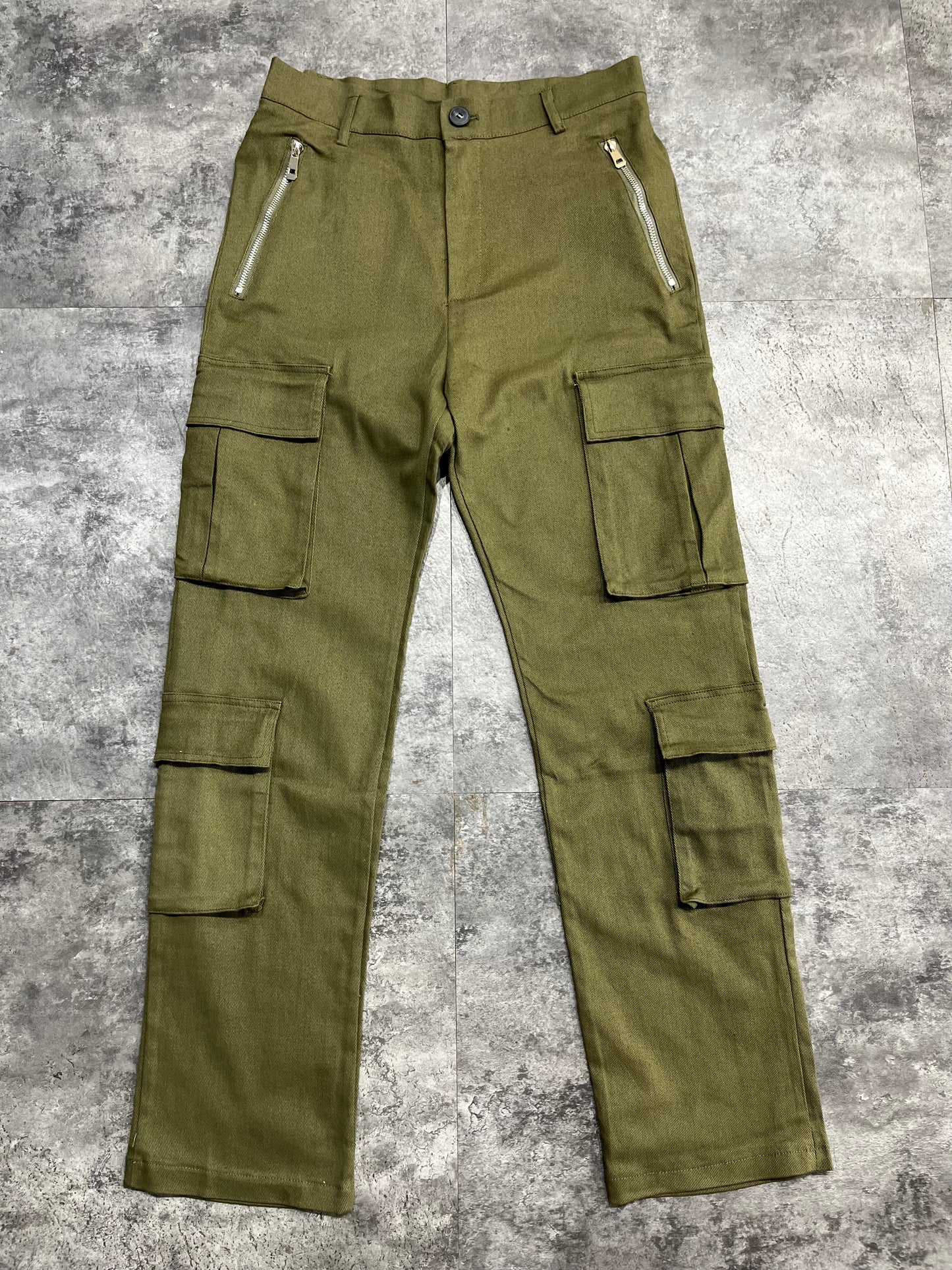 Denim Cargo Pants