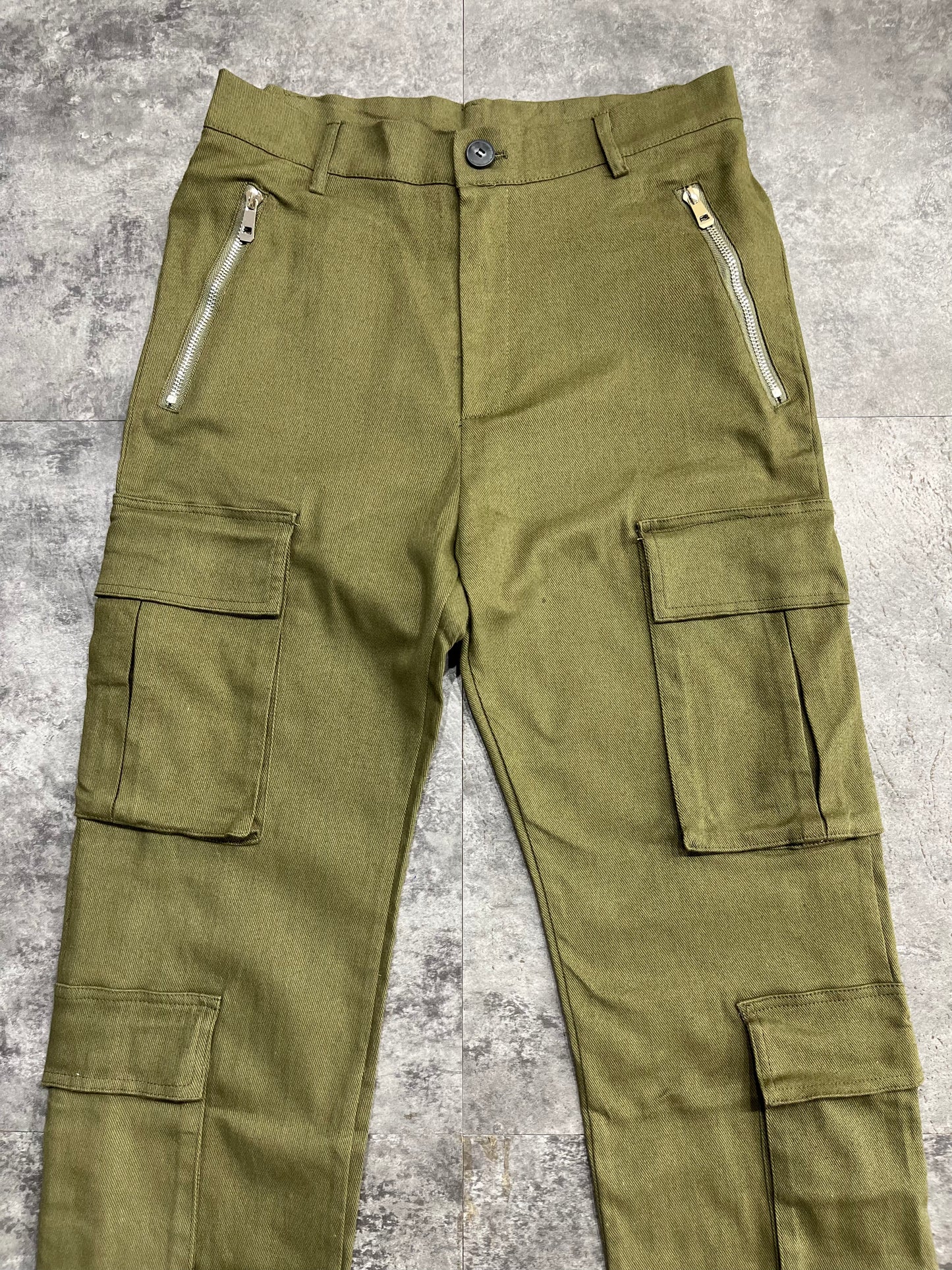 Denim Cargo Pants