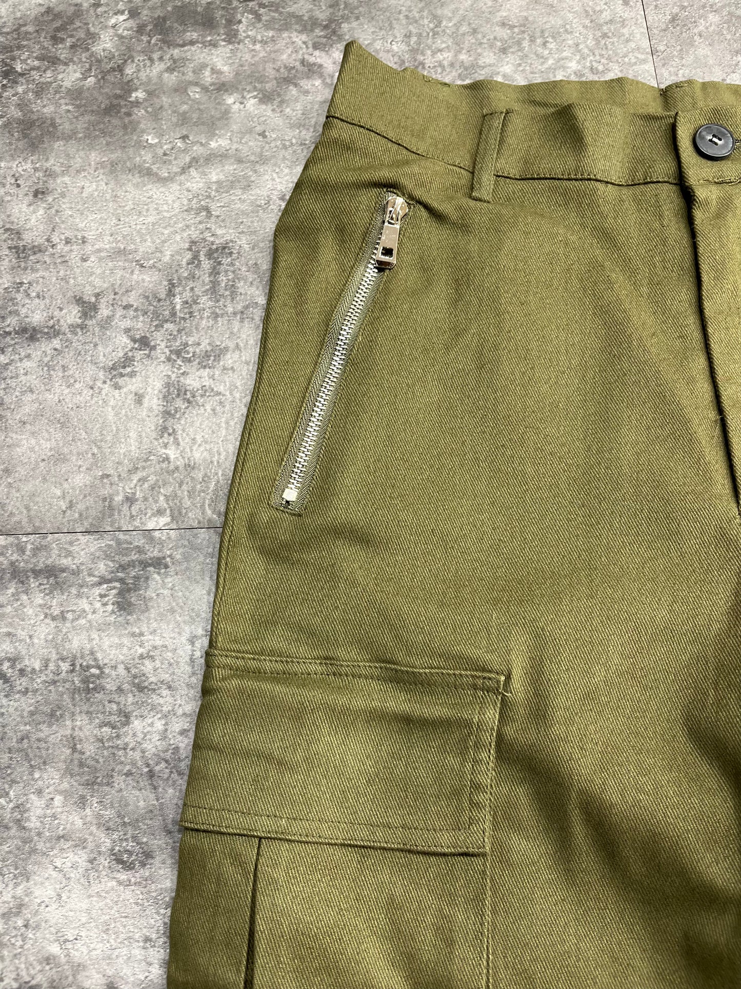 Denim Cargo Pants